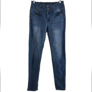 Wax Jeans Butt I Love You Skinny Mid Rise Blue Women's Size 5/27